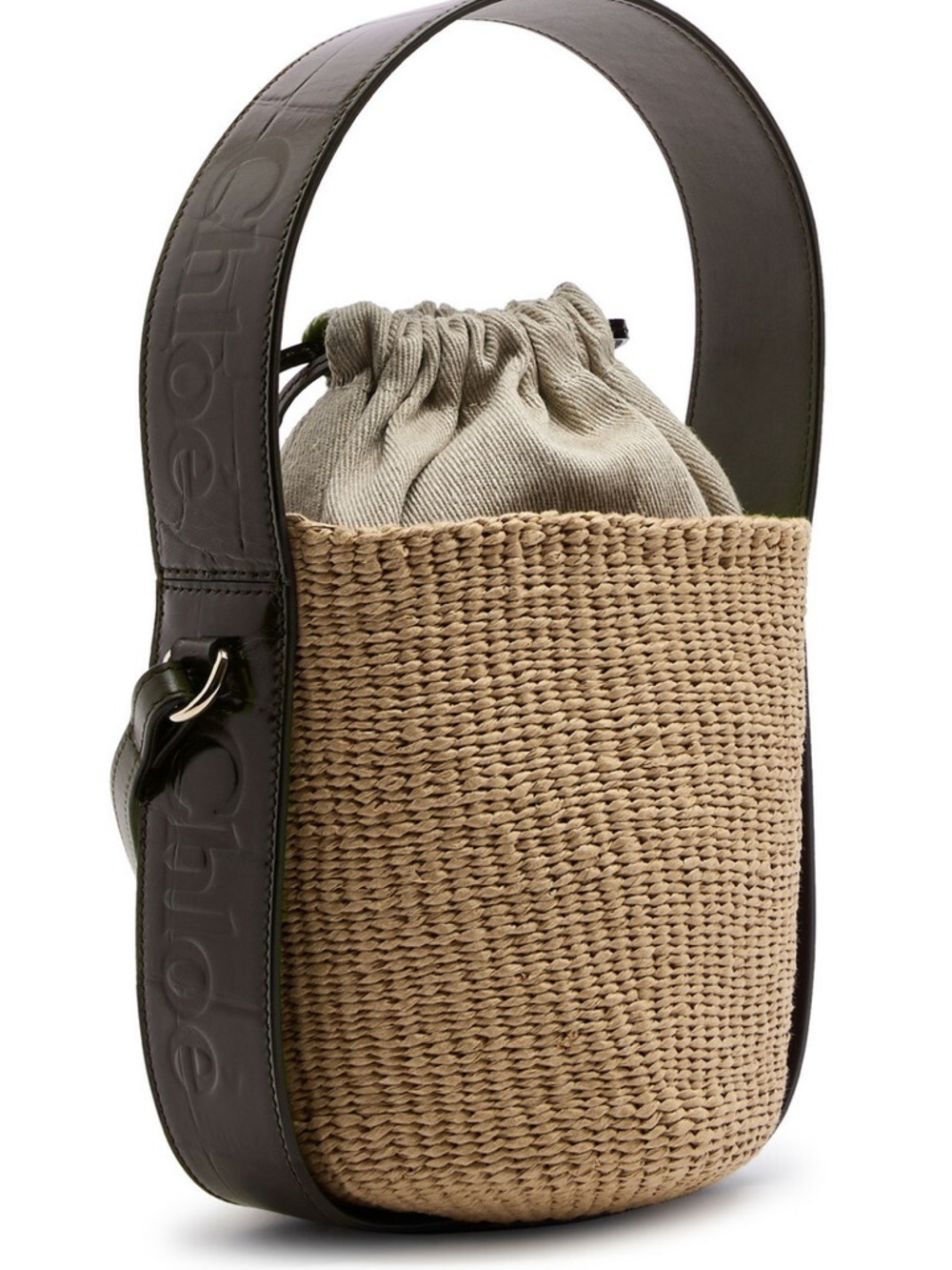 Chloé Woven Raffia Bucket Bag - Picture 4 of 16